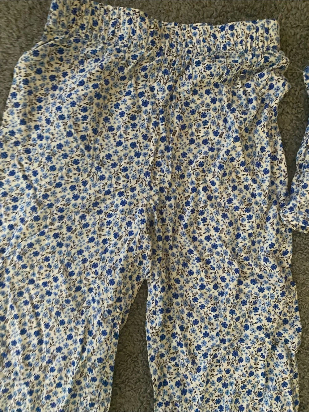 Size 6 Girls Floral H&M Set - Blue and White